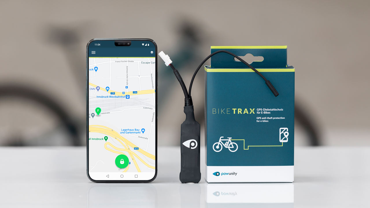 Good GPS trackers such as GPS tracker are mounted hidden in the e-bike and offer all the necessary features such as motion alarm, BikePass and much more.