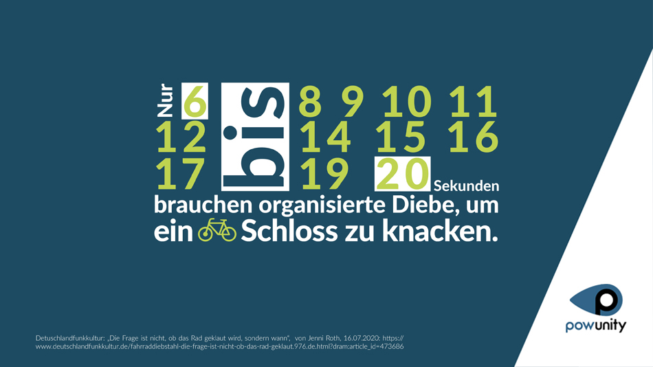 in nur 6 bis 20 Sekunden sind viele Fahrrad-Schlösser geknackt