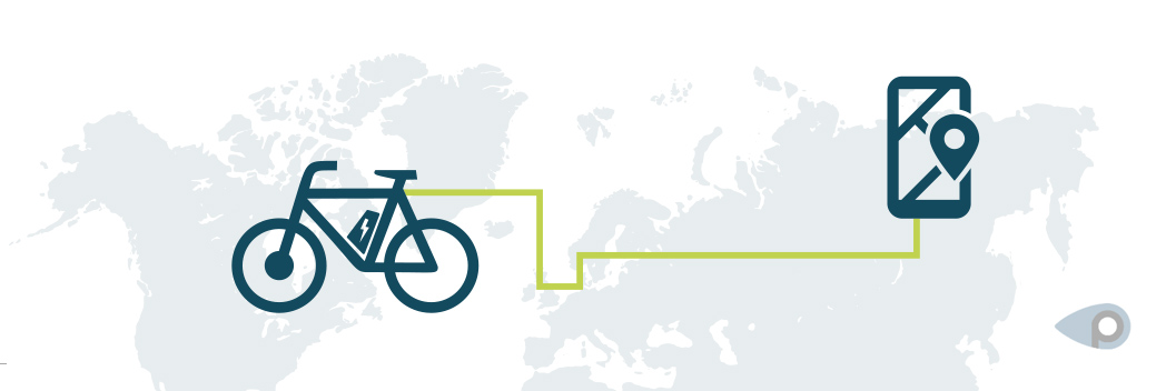 E-Bike GPS Tracking Darstellung