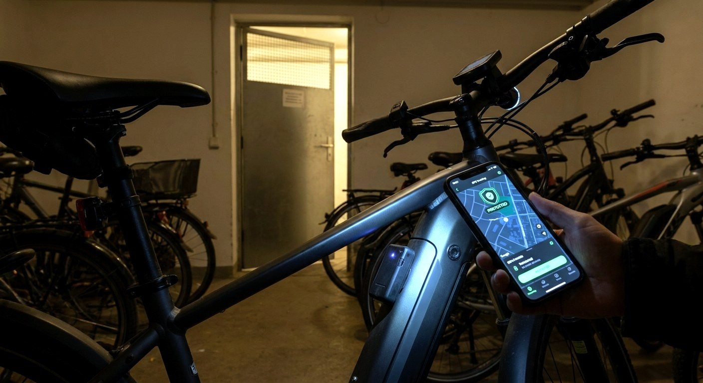 Nachts im Fahrradkeller