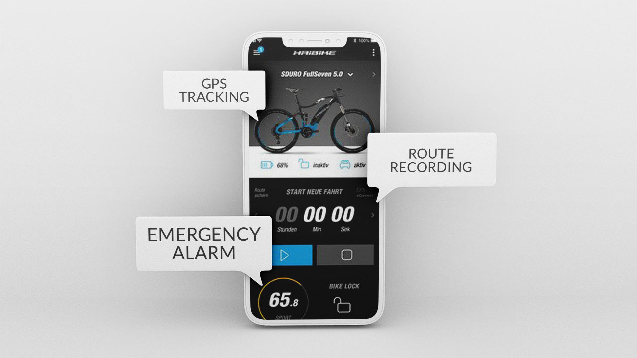 With the eConnect app from Haibike, your smartphone becomes the command center for rides on your e-bike.