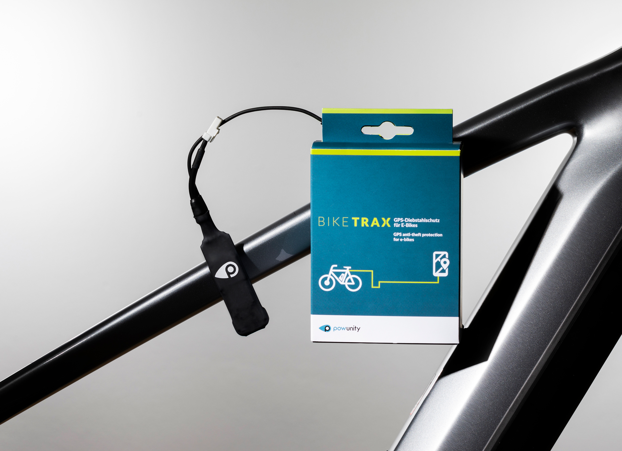 BikeTrax GPS-Tracker Diebstahlschutz für E-Bikes.
